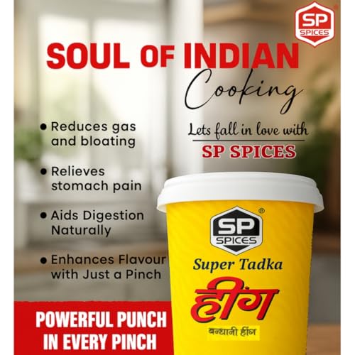 Image of SP Spices Hing & Anardana Combo - Pure, Fresh & Flavorful Spices for Everyday Cooking (110 Tadka Garam Masala + Hing Box 10gram)