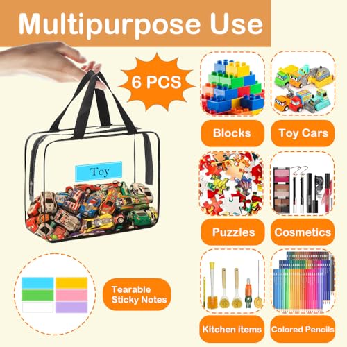 Streamline Your Space: Review of 6 Packs Extra Large Toy Storage Bags with Zipper