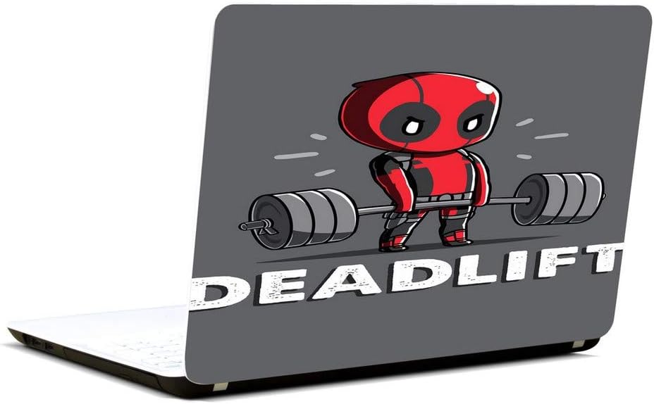 5 Ace HD Deadpool Deadlift Laptop Skin, for 10 to17inch for Dell, Lenovo, Acer, HP, Sony,Apple,MacBook (Multi Color,Vinyl)