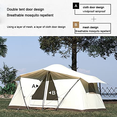 Carpa Familiar para Camping Doble Capa 3-4 Personas miniatura 3