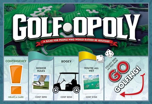 Golf-Opoly juego de mesa edición estándar miniatura 4