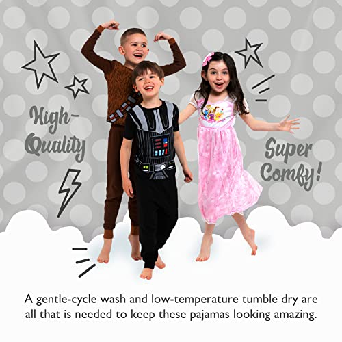 Image of Disney Boys' 2-Piece Loose-fit Pajama Set, Matching Shirts & Pants, Soft & Cute for Kids