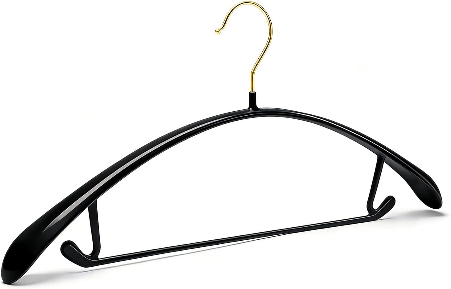 MIZGI 20 Pack Non Slip Hangers for Clothes - Wide Shoulder Sweater Hangers No Shoulder Bump - Heavy Duty Rubber Coated Metal Hangers for Coats, Suits, Jackets, Pants - Space Saving Closet Organizer
