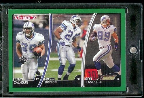 2007 Topps Total #392 Shawn Bryson/Brian Calhoun/Dan Campbell - Detroit Lions - Football Card