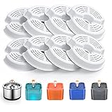AONBOY 8 Stück Katzenbrunnen Filter für 2L/2,5L Trinkbrunnen für Katze, geeignet für Katzen/Hunde Edelstahl-Katzenbrunnen, Dreifach-Filterung (Erfüllt 4-8 Monate Ersatzbedarf)