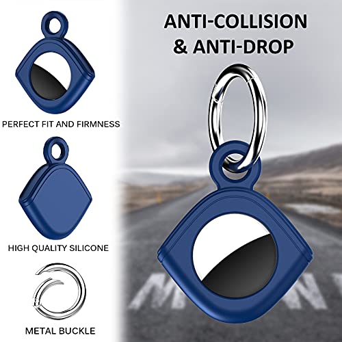 doeboe-for-Airtag-Holder-2-Pack-Fully-Waterproof-AirTag-Keychain-Case-Cover-Hard-Airtag-Dog-Collar-Holder-for-Apple-Airtag-Tracker-Shockproof-Anti-Scratch-Light-for-KeyLuggage-BlackBlue