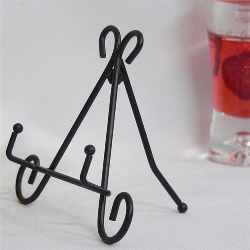 2pc Iron Art Vertical Shelf European Adjustable Display Stand Black Easel Plate for Photo Picture Albums Picture Frames