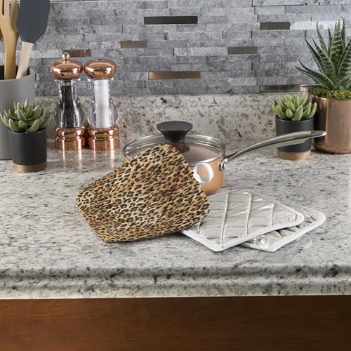 Agarrador de cocina de tela marca 3dRose con diseño cuadrado de 8 x 8 cm 4