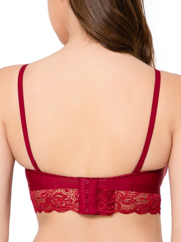 Image of Clovia Women Padded Lace Bra- Full Coverage, Wirefree, Multiway