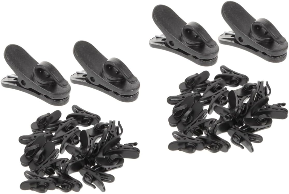 40pcs Lavalier Microphone Clip Replacement Sturdy Cable Clip for Mic Wire for Lapel Mic