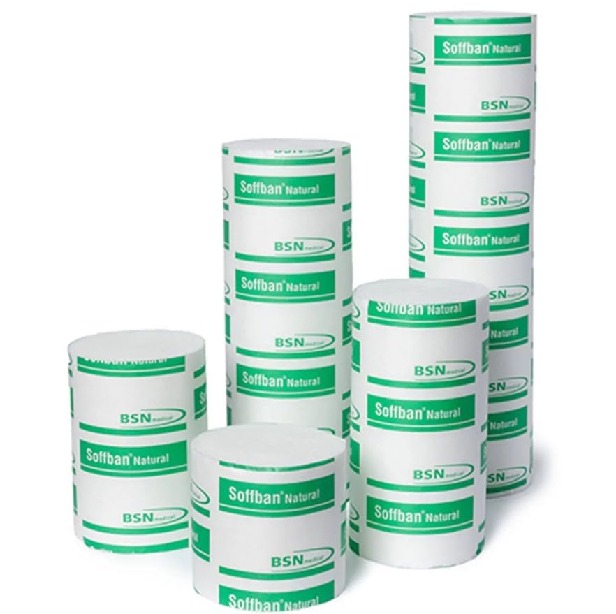 SOFFBAN Natural Padding Bandage Pack 12, (5cm x 2.7m)