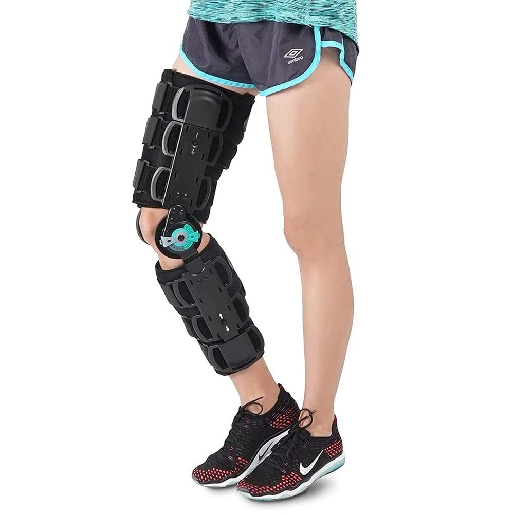 Rodilleras Ortopedicas Ligamentos, Ajustable Soporte de Rótula Estabilizador Órtesis Férula para ACL/PCL/Menisco/Ligamento/Lesiones Deportivas para Hombres, Mujeres