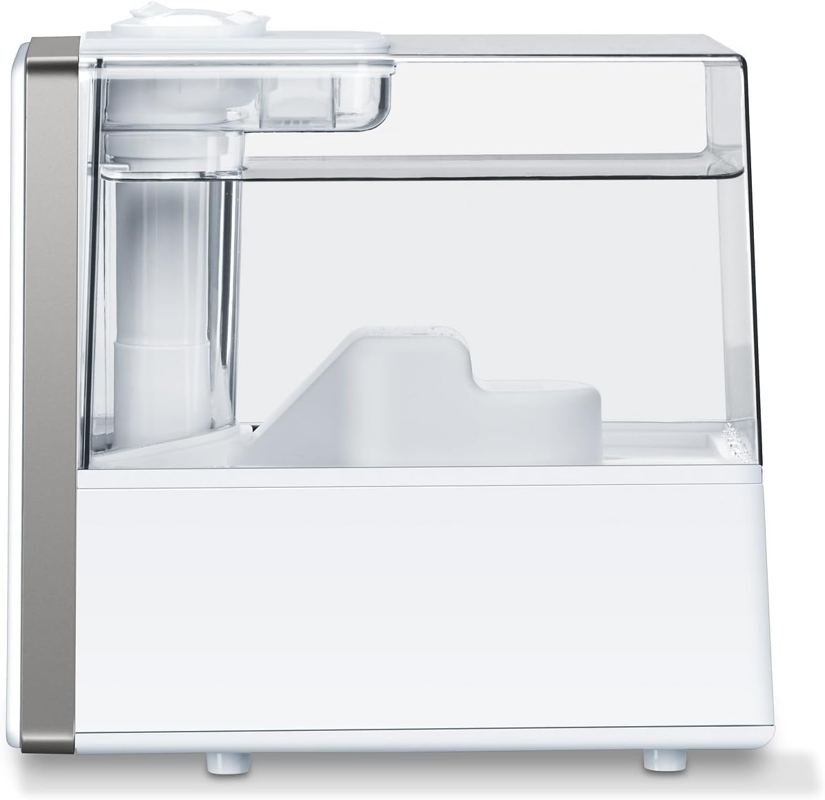Beurer LB 88 Umidificatore d'Aria, Bianco, con 3 livelli di riscaldamento dell'acqua attivabili e inserti anticalcare, per ambienti fino a 48 m²