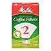 Melitta #2 Cone Coffee Filters, White, 100 Count (Pack of 6)