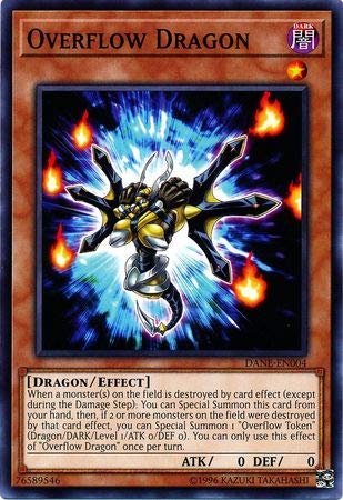 Overflow Dragon DANE-EN004 extension Dark Neostorm carte Yu-Gi-Oh commune