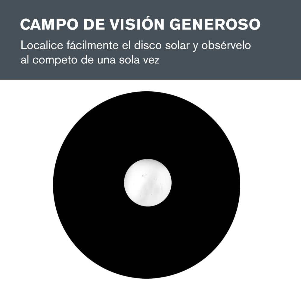 Celestron 71238 EclipSmart, prismáticos solares Porro 10x42 - según Norma ISO 12312-2, Superficie sujeción Goma, óptica Revestimiento Multicapa, Prisma BK7, Correa para Cuello y Estuche Ligero, Negro