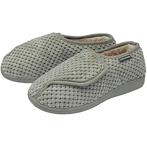 DUNLOP Ladies Adjustable Fastening Slippers Cover
