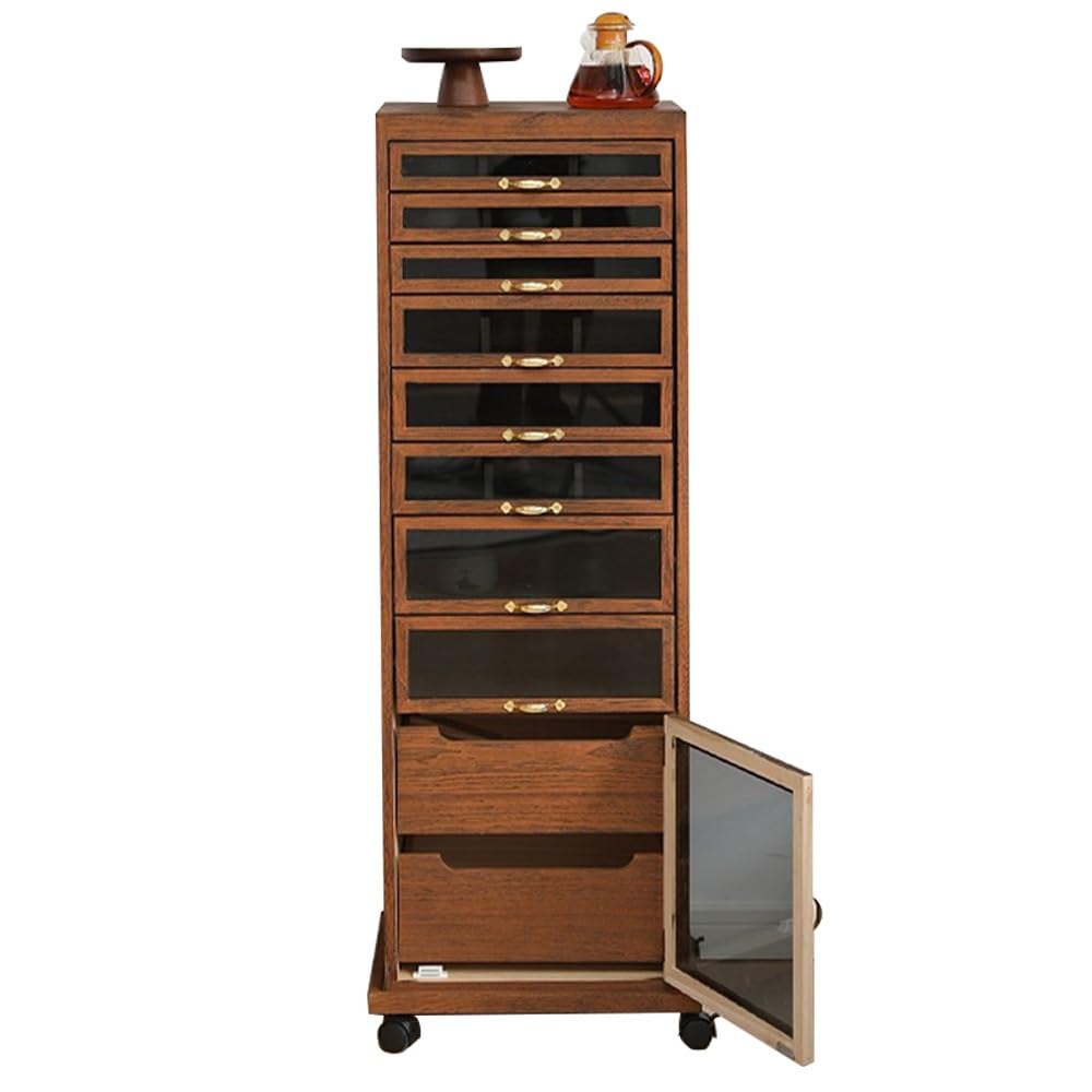 Aufbewahrungstruhe for Schmuck und Kosmetik, 360° drehbar, stehender Schmuckschrank for Damen, große Schmuckschatulle, mehrschichtige Halskettenaufhängung, Uhrenbox(48in)