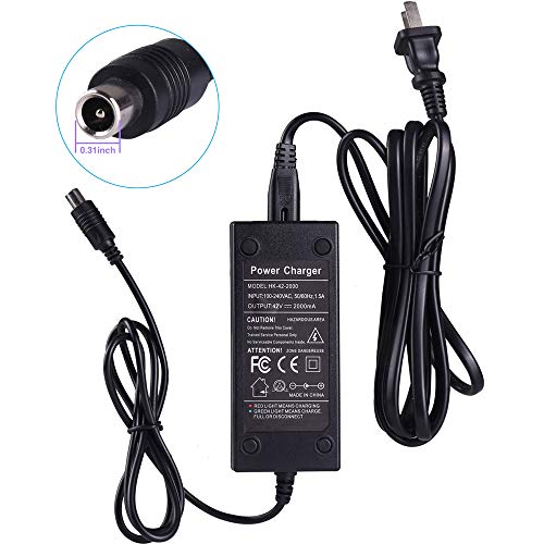 42V 2A Power Charger Adapter Cable For Xiaomi M365, Spin, Skip, Segway Ninebot Es1 Es2 Es4, Bird, Lime, Lime-S Electric Scooter For 36V Li-Ion Battery #TOP1
