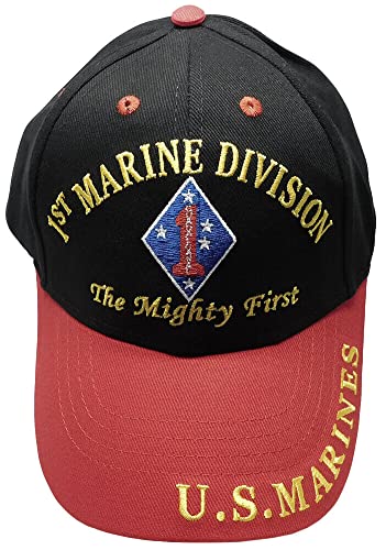 Gorra Trade Winds bordada ajustable negra y roja miniatura 2