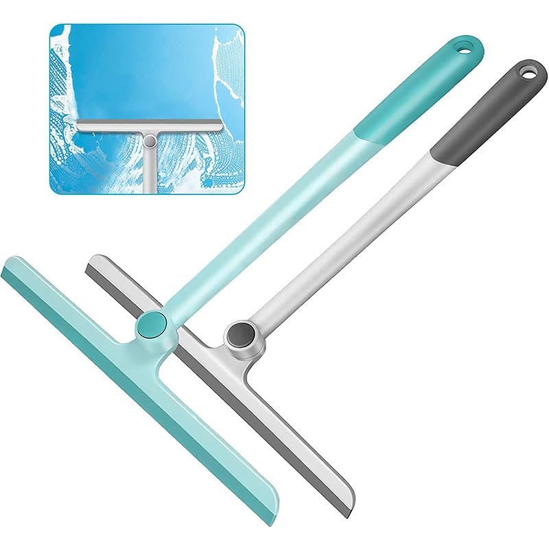 Lavavetri Tergipavimento tipo T con rotazione a 360° | For porte doccia, finestre e superfici in vetro del bagno(Gray)