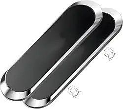 Suporte Magnético para Celular Veicular – Base Adesiva 3M, Ultra Firme, Compatível com Todos os Celulares/GPS/Universal/Porta objetos Metálicos - Compacto E Resistente.