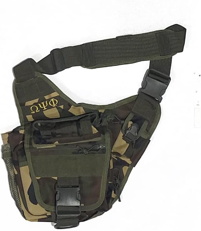 Omega Psi Phi - Camouflage Waterproof Hiking Sling Tactical Waist Bag