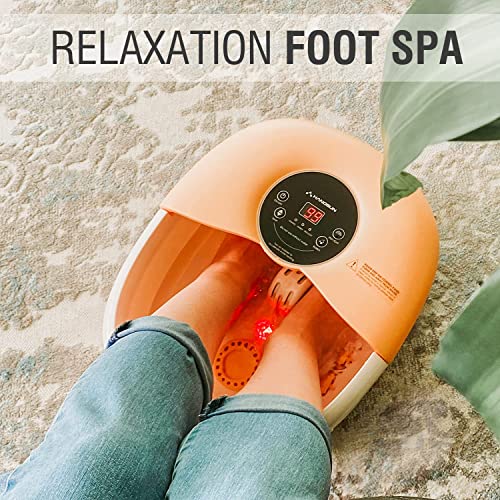Hangsun Foot Spa Bath Massager With Heat Bubbles Massage And Jets Fm660 Electric Feet Salon Tub With Rollers, Medicine Box, Infrared For Relieve Foot Pressure #TOP5