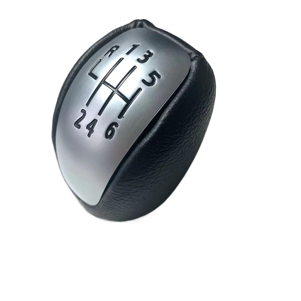 Ydxherta Black Number Manual 6 Speed Leather Change Knob Handball For Renault For Laguna Iii Mk3 2007-2015 Auto Parts(Black Number)