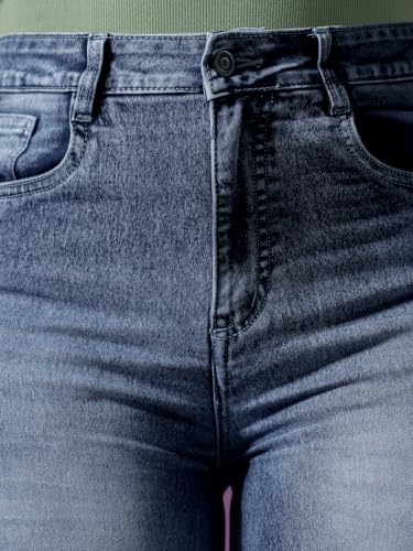 Image of Miss Chase A+ Women's Wide Leg High Rise Regular Length Stretchable Denim Jeans