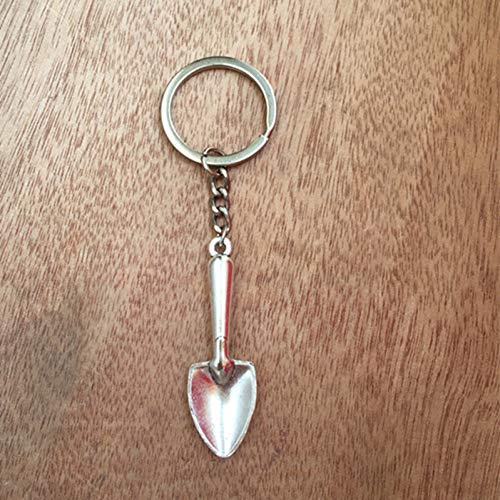 Preisvergleich Produktbild KANGDE Schlüsselbund 51mm Schaufel Spaten Kelle Garten Anhänger DIY Männer Auto Schlüsselanhänger Souvenir für Geschenk