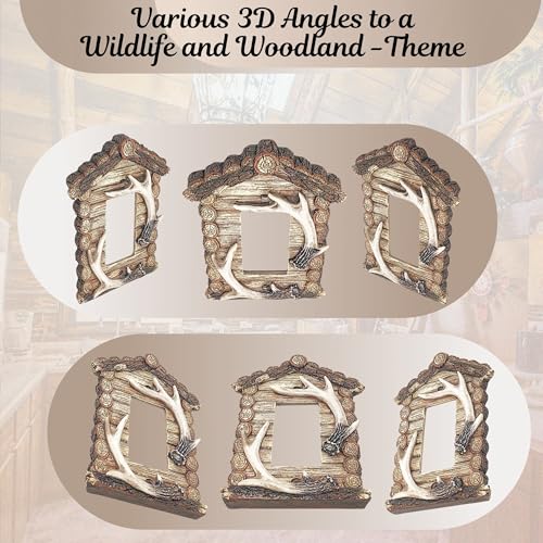 Plaque murale simple en bois de cerf pour interrupteur et prise simple - 6