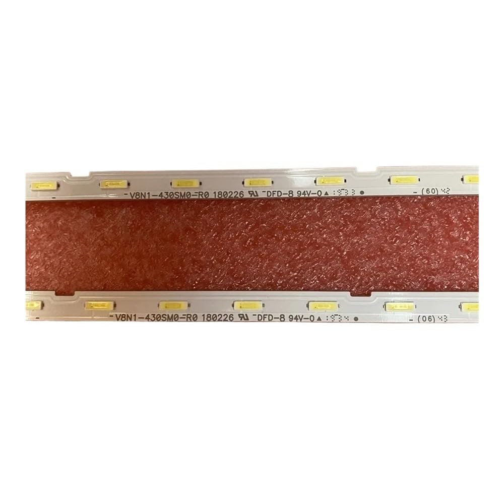 Bande de rétro-éclairage LED pour Samsung UE43NU7025 UE43NU7190U UE43NU7025K UE43RU7100 UE43RU7200 UE43NU7125K UE43RU7190U UE43NU7092U (2 pièces)