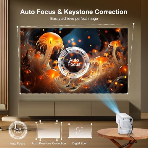 Image of Ghost X5 Smart Projector for Room | Native 1080P Full HD, 4K Support | 4X Brighter | Android with Built-in Apps (Netflix, Prime Video, Youtube) | Auto Focus & Vertical Keystone | Dual WiFi & Bluetooth