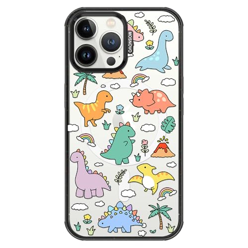 Coque iPhone 13 Pro Max MagSafe MOSNOVO Terre des Dinosaures antichoc