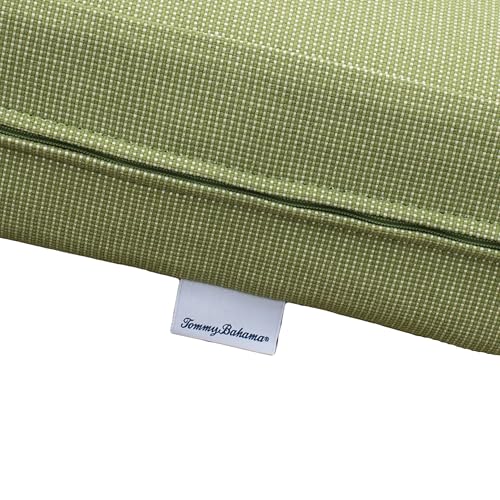 Image of Tommy Bahama Sunbrella Fabric 1-Piece Outdoor Knife Edge Deep Seat Lounge Chair Seat and Back Cushion Set, Bamboo Bay Pear