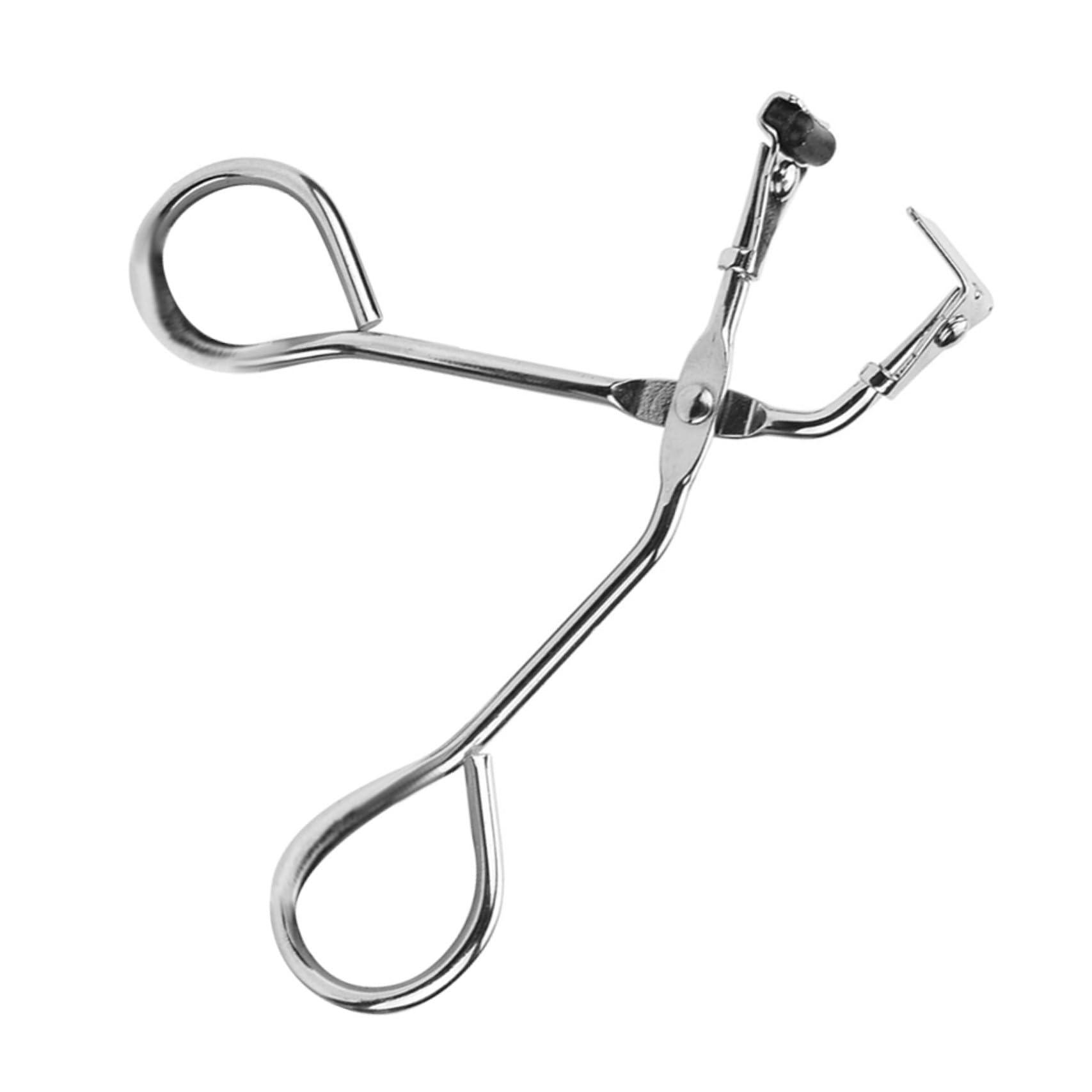 NOLITOY Rizador de Pestañas Mini de Acero Inoxidable Herramienta Ergonómica para Curling sin Pellizcos Compacto para Maquillaje Portátil Accesorio Femenino para Pestañas Cortas y Largas