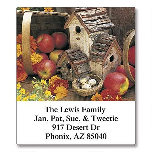 Birdhouse Address Labels - 144 Self-Adhesive Seasonal Designs
