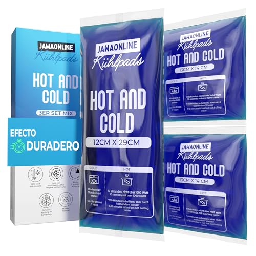JAWA Cooling Pads Gel Mix - Compresa Refrescante Reutilizable - Compresa Refrescante con Efecto Inmediato - Compresa Flexible Frío Calor - Premium Coolpack Gel - Almohadilla Refrescante Uso Versátil