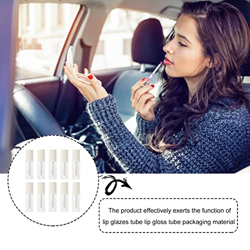 Lurrose 10Pcs Empty Lip Gloss Tubes 0.04Oz Refillable Lipstick Tubes with Leak-Proof Caps Lightweight Portable for Diy Lip Color Storage - Image 3