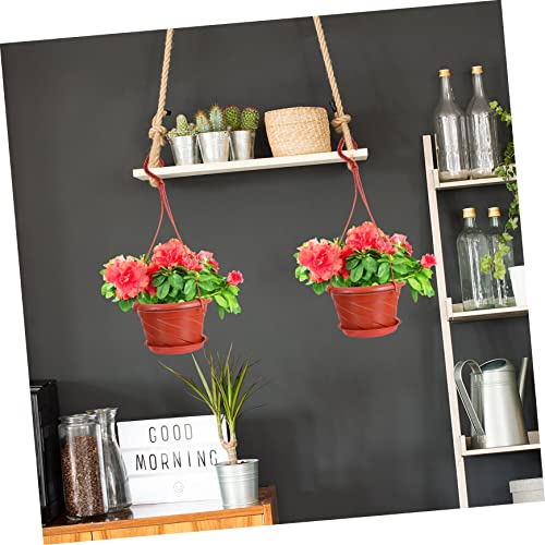 Pots de fleurs suspendus pour optimiser l'espace des petits salons