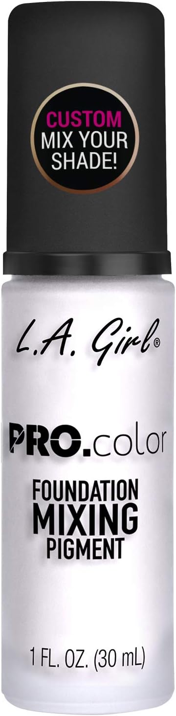 Pro Color Foundation Mixing Pigment – White | Matte Shade Adjuster to Lighten Foundation, Blendable, Long-Lasting, Vegan & Cruelty-Free, 28ml