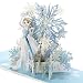Hallmark Signature Paper Wonder Frozen Pop Up Christmas Card (Elsa, Feel The Magic)
