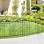 FOREHOGAR Metal Garden Fence 32 in H x 12 ft L, 6 Panels + 7 Stakes Border Dog Fence Panels Animal Barrier, No Dig Garden Fencing for Yard Patio Flower Bed Lawn Outdoor, Arch Black