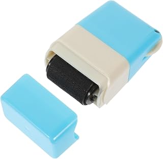 Lurrose Multi-Function Privacy Seal Roller Stamp Compact and Portable Id Protection Tool for Bills Credit Cards Bank Statements Easy to Use and Store Blue Color