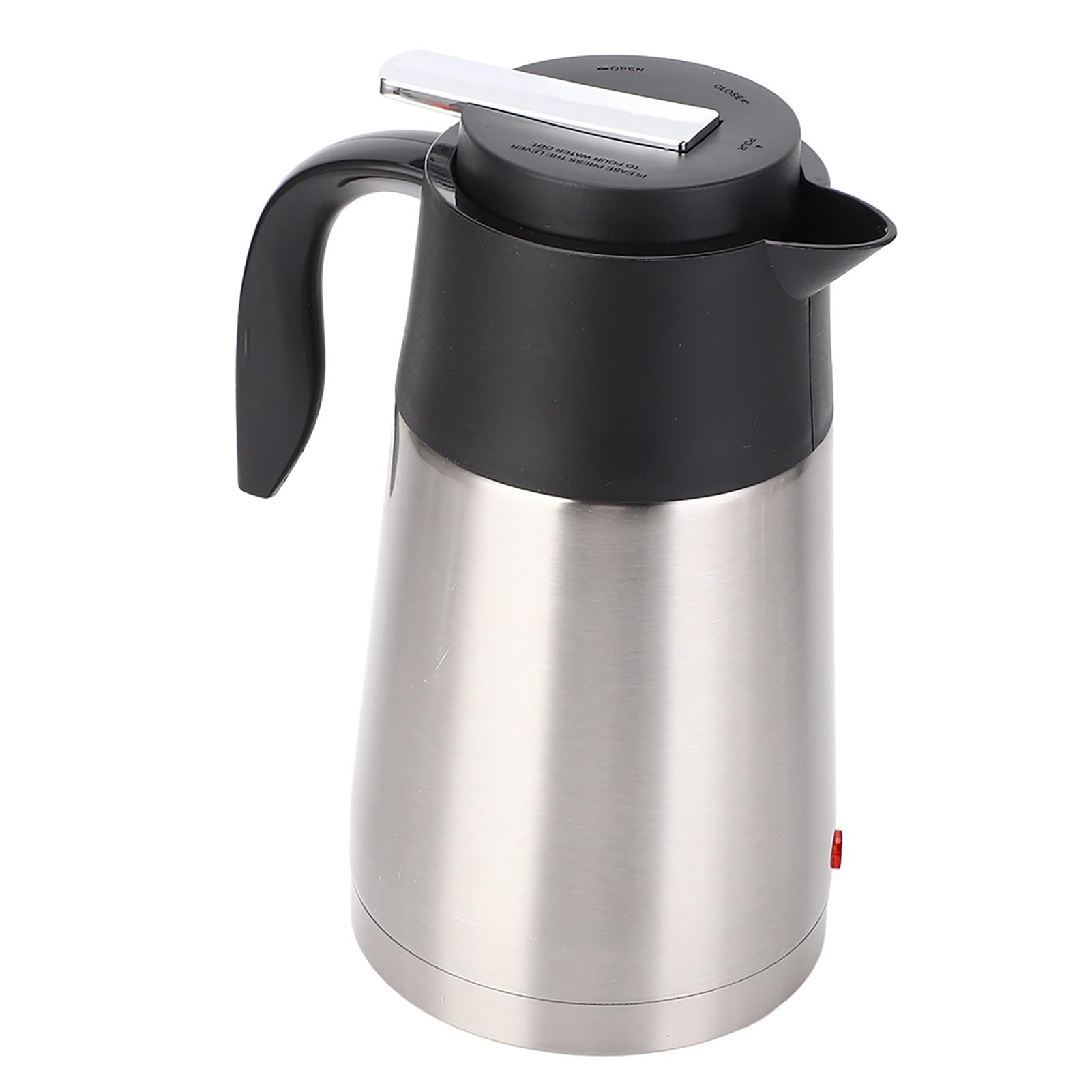 Dpofirs Hervidor de Agua para Coche, Calentador de Agua Portátil de 1200 Ml y 12 V con Tubo Interior de Acero Inoxidable, Apagado Automático para Viajes por Carretera (12V)
