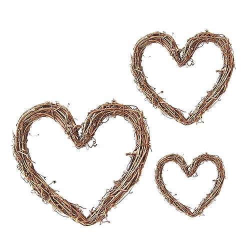 Ciieeo DIY Rattan Heart Pendant Wall Hanging Home Decorations for Wedding Decor