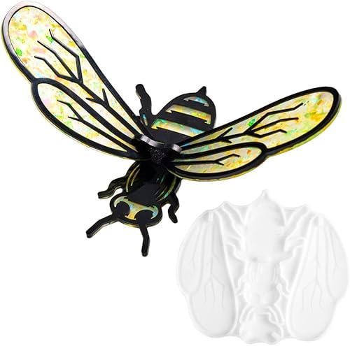 Molde de resina de silicona 3D, moldes de resina epoxi de costura, molde de resina de abeja, para fundición de resina, decoración del hogar, crea