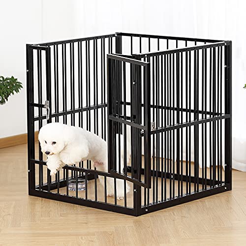 LEMONDA 34"- 68" Inch Extendable Dog Fence with Door,Telescopic Pet Dog Playpen for Medium Large Dogs, Portable Freestanding Dog Exercise Pens Barrier Kennel for Indoor & Outdoor - Image 7