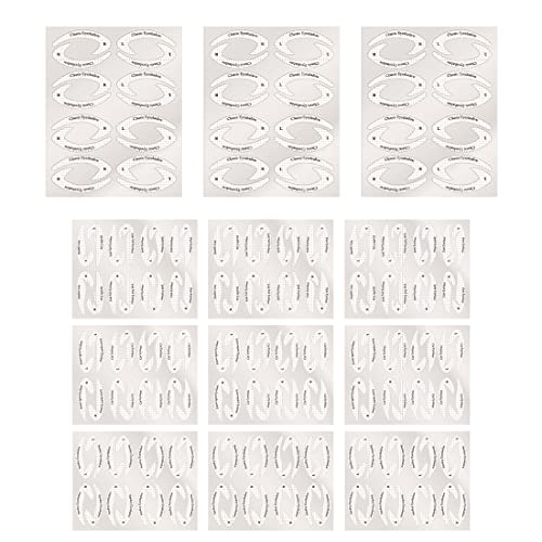 LEEQ Plantilla para Delinear Ojos - 12 Hojas Cat Eyeliner, Rápido Plantilla para Delinear Ojos (96 Piezas)